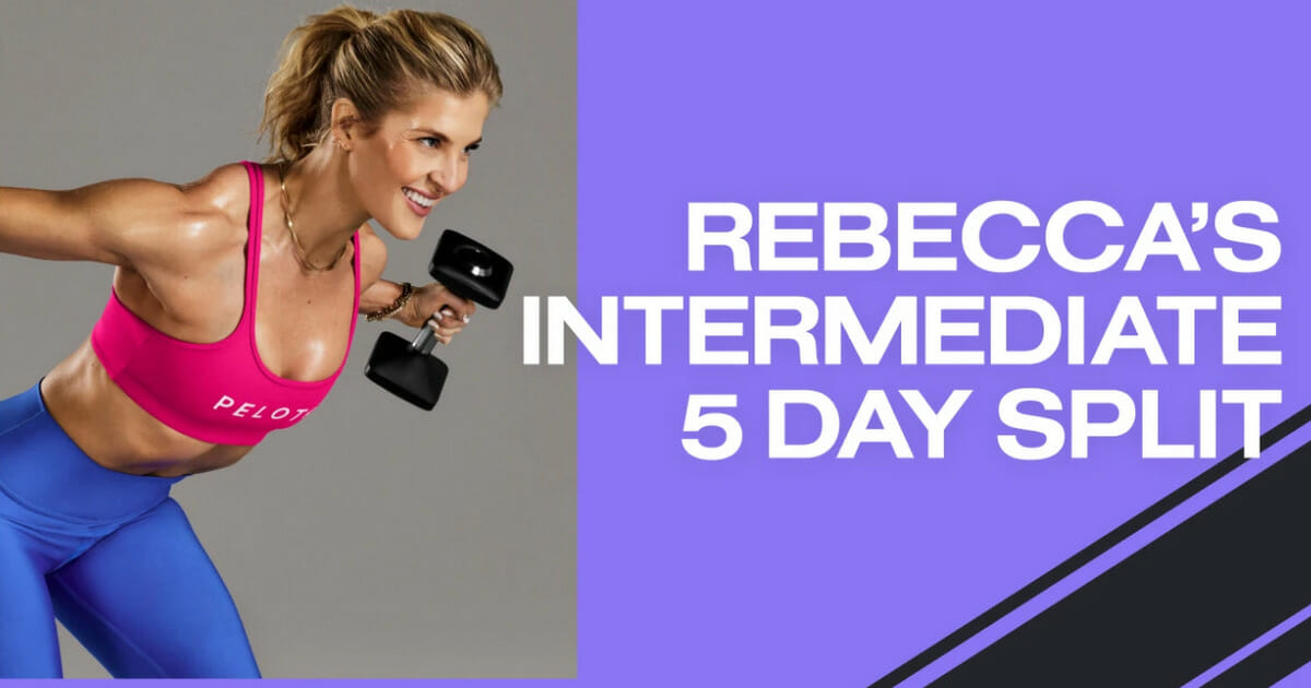 Rebecca Kennedy's Intermediate 5-Day Split Strength Program on Peloton - Peloton Buddy